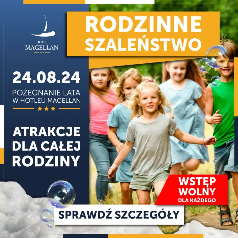 Rodzinne-Zakończenie-Lata-w-Hotelu-Magellan-w-województwie-łódzkim-darmowy-park-linowy-i-piana-party